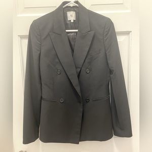 Black Wool Blazer by Goop Size 2